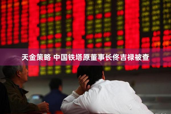 天金策略 中国铁塔原董事长佟吉禄被查