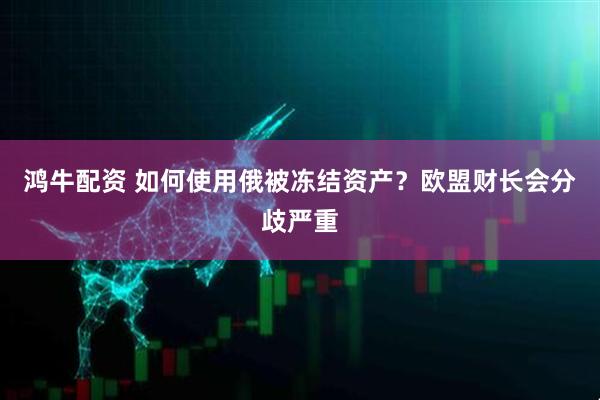 鸿牛配资 如何使用俄被冻结资产？欧盟财长会分歧严重