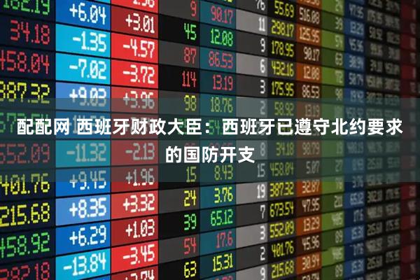配配网 西班牙财政大臣：西班牙已遵守北约要求的国防开支